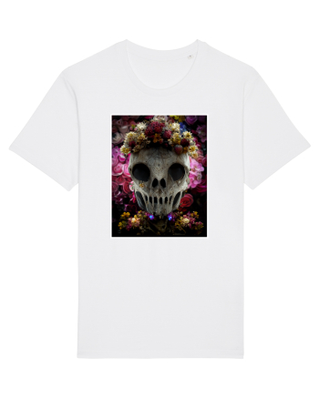 flower skull White