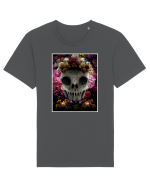 flower skull Tricou mânecă scurtă Unisex Rocker