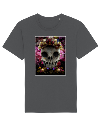flower skull Anthracite