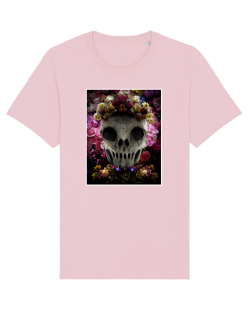 flower skull Cotton Pink