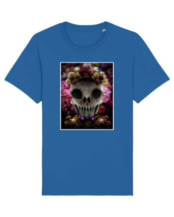 flower skull Royal Blue