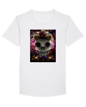 flower skull White