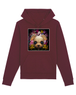 dog in flowers Hanorac Unisex Drummer