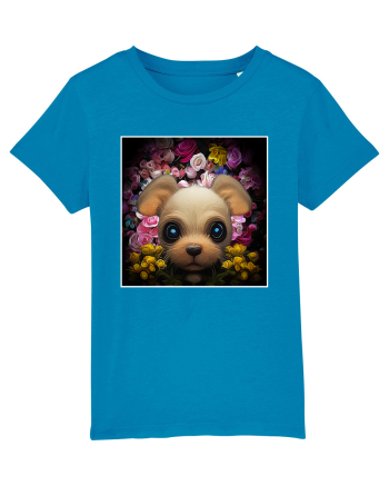 dog in flowers Azur