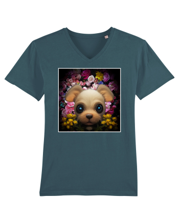 dog in flowers Stargazer