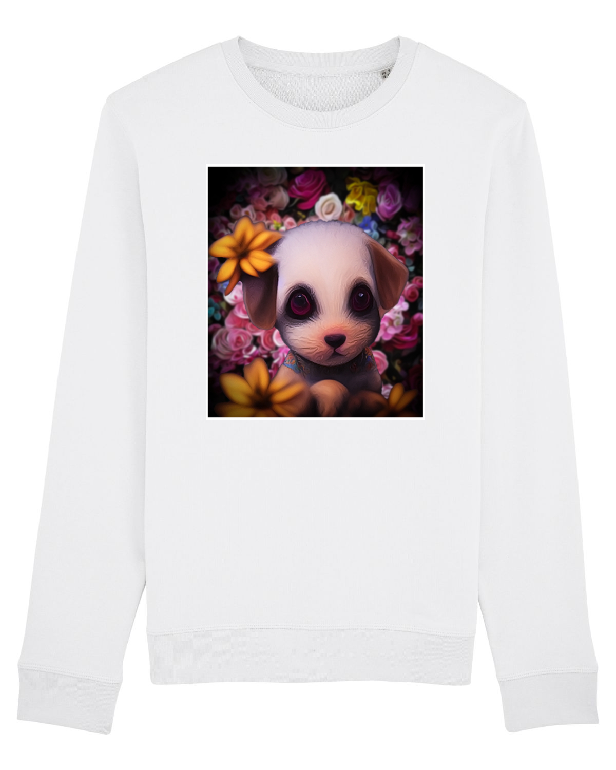 Bluză mânecă lungă Unisex Rise White