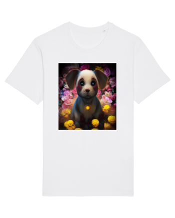 very cute dog White