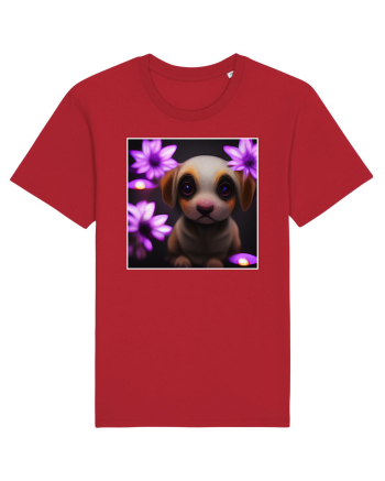 cute puppy Red