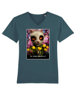 scary cat Tricou mânecă scurtă guler V Bărbat Presenter
