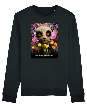 scary cat Black