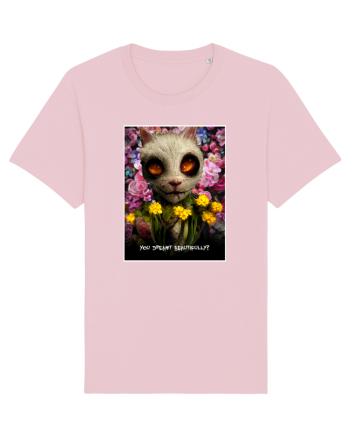 scary cat Cotton Pink