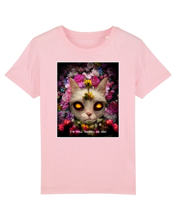 pisica alba Cotton Pink