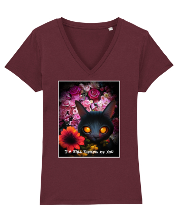 pisica neagra Burgundy
