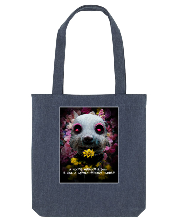 dog in garden Midnight Blue