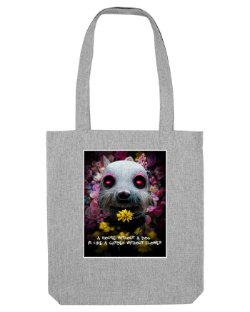 dog in garden Heather Grey