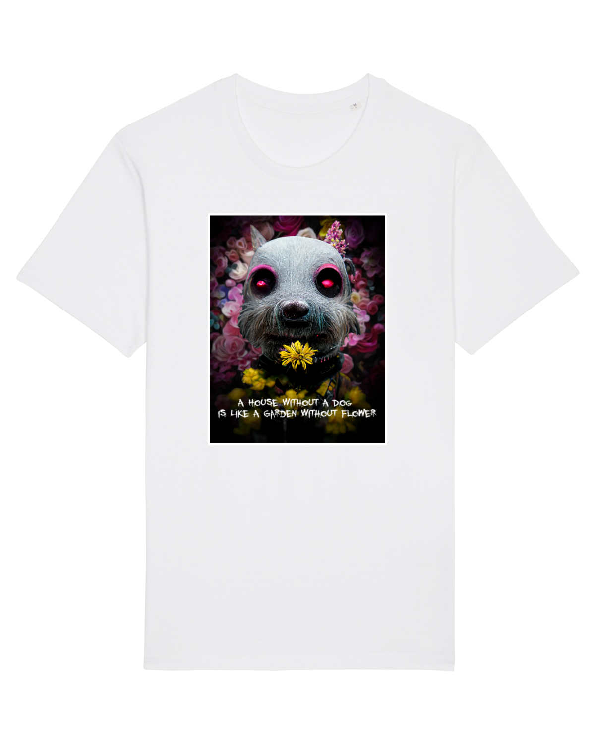 Tricou mânecă scurtă Unisex Rocker White