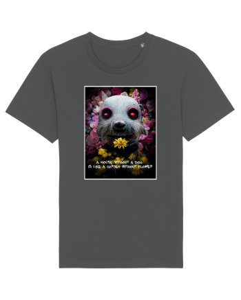 dog in garden Anthracite