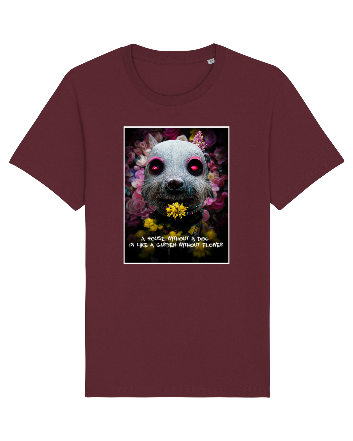 Tricou mânecă scurtă Unisex Rocker Burgundy