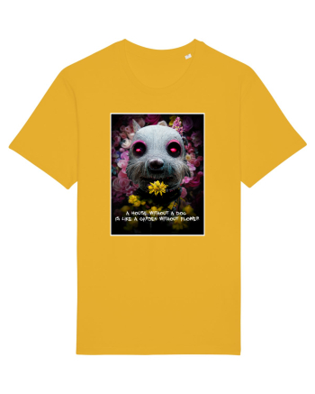 dog in garden Spectra Yellow