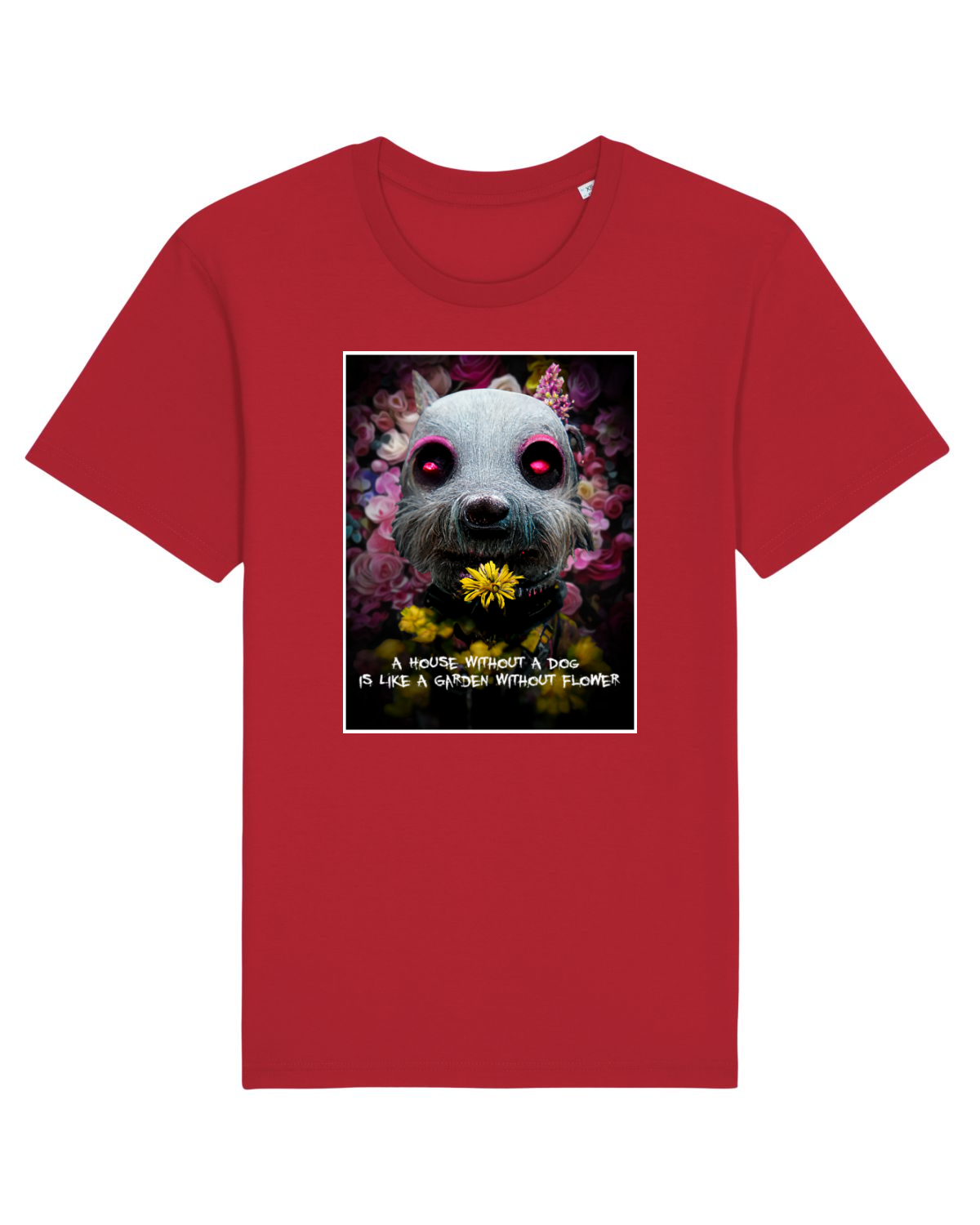Tricou mânecă scurtă Unisex Rocker Red