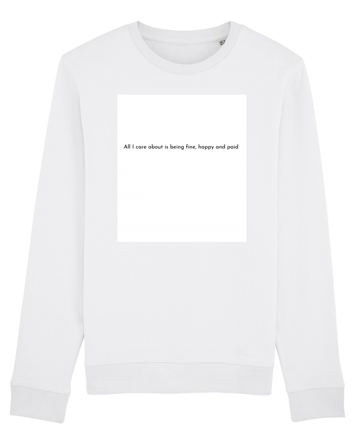 Bluză mânecă lungă Unisex Rise White