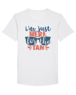 I'm just here for the tan Tricou mânecă scurtă guler larg Bărbat Skater