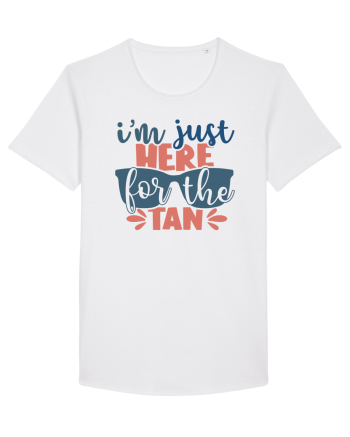 I'm just here for the tan White