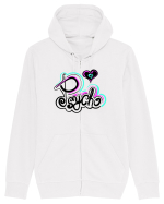 Psycho text Hanorac cu fermoar Unisex Connector