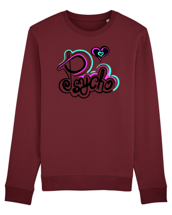 Psycho text Burgundy
