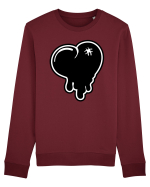 Black heart Bluză mânecă lungă Unisex Rise