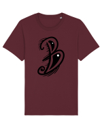 B letter Tricou mânecă scurtă Unisex Rocker