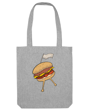 Dancing burger Heather Grey
