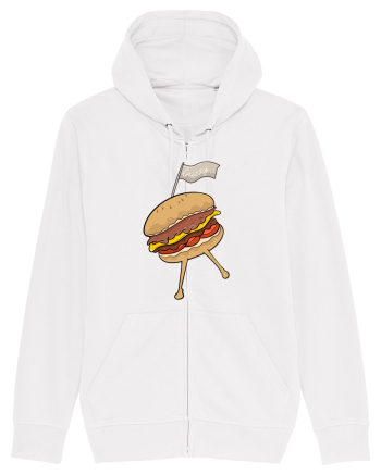 Dancing burger White