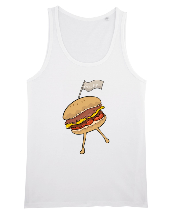 Dancing burger White