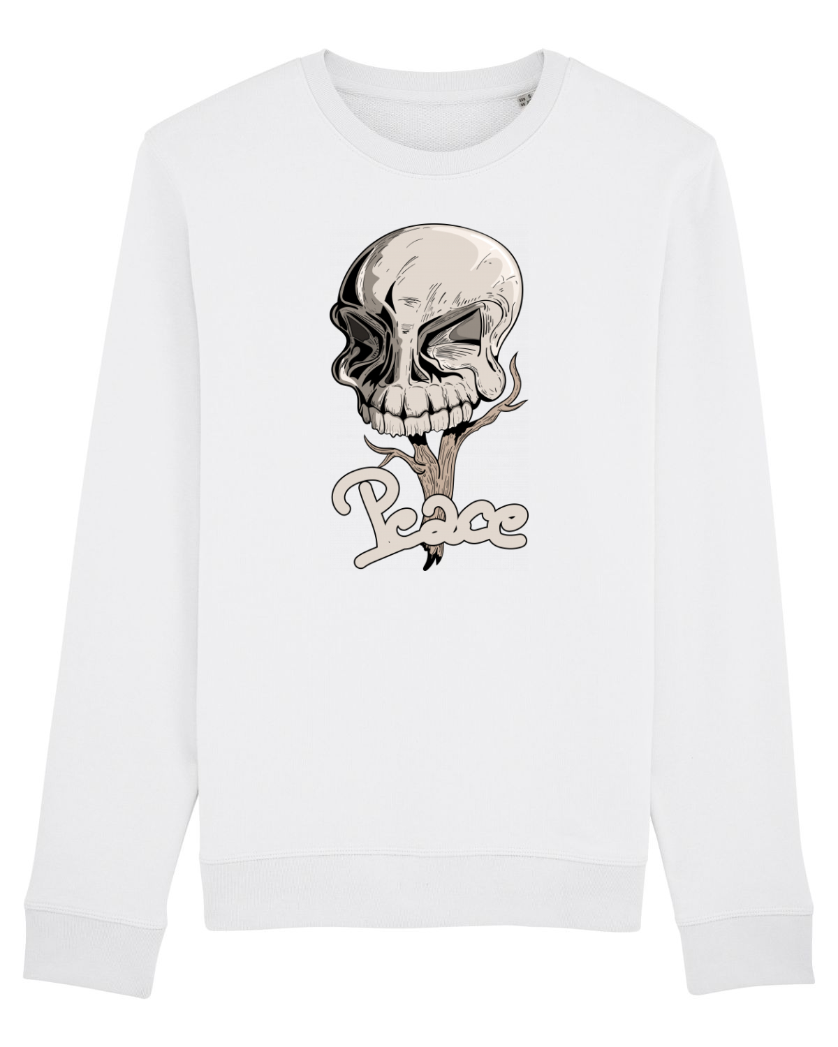 Bluză mânecă lungă Unisex Rise White