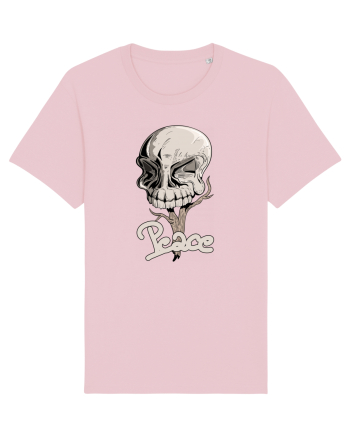 Peace skull head Cotton Pink