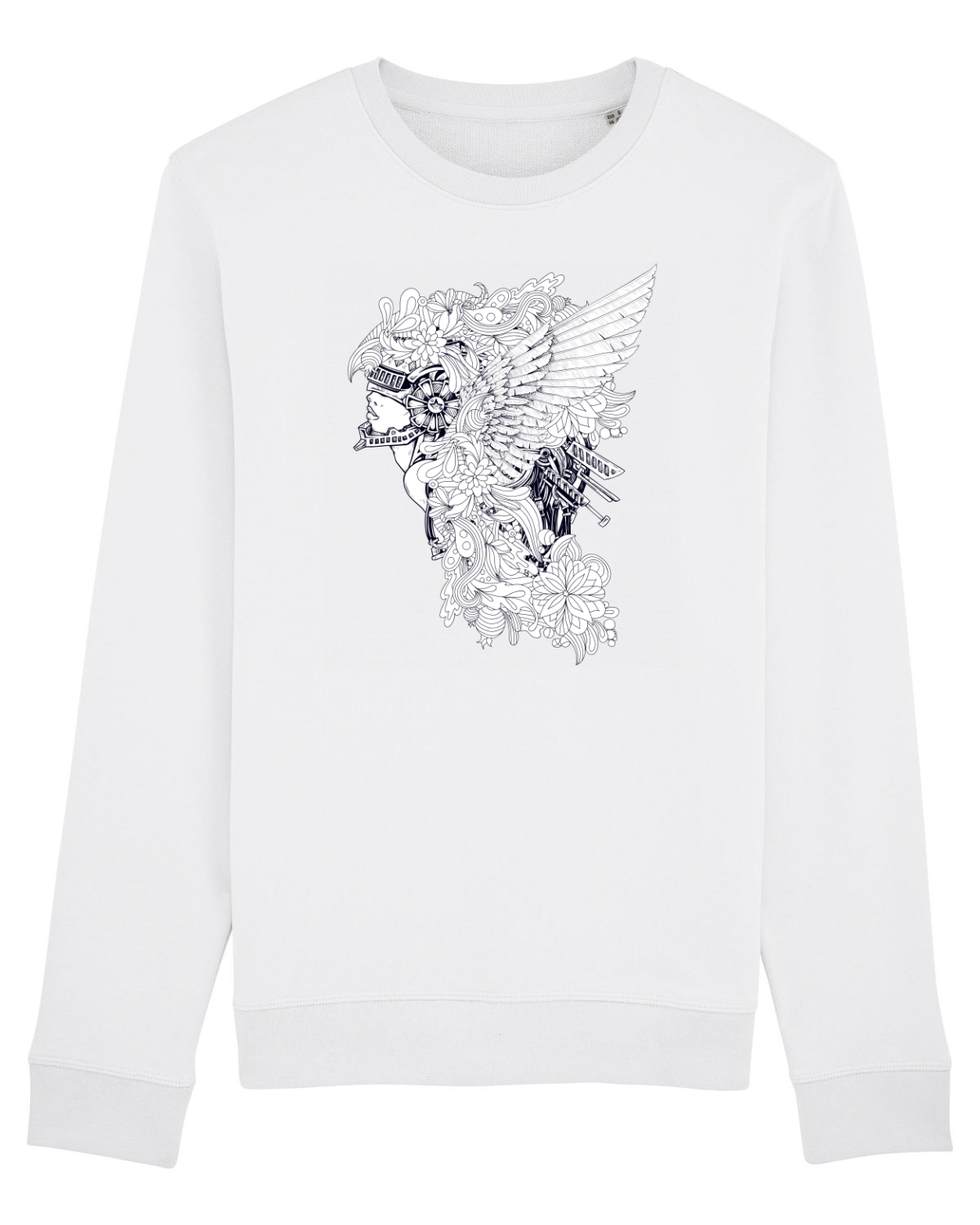 Bluză mânecă lungă Unisex Rise White