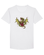 Shenron Tricou mânecă scurtă guler larg Bărbat Skater