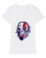 Ape Angry Face Tricou mânecă scurtă guler V Damă Evoker