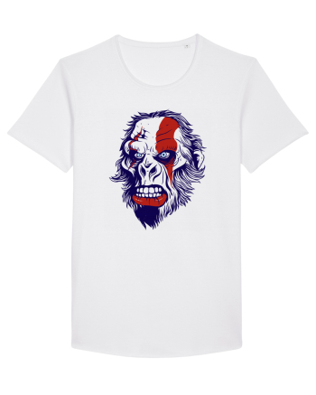 Ape Angry Face White