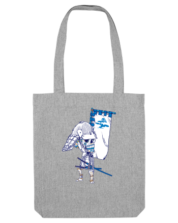 Samurai Skull Heather Grey