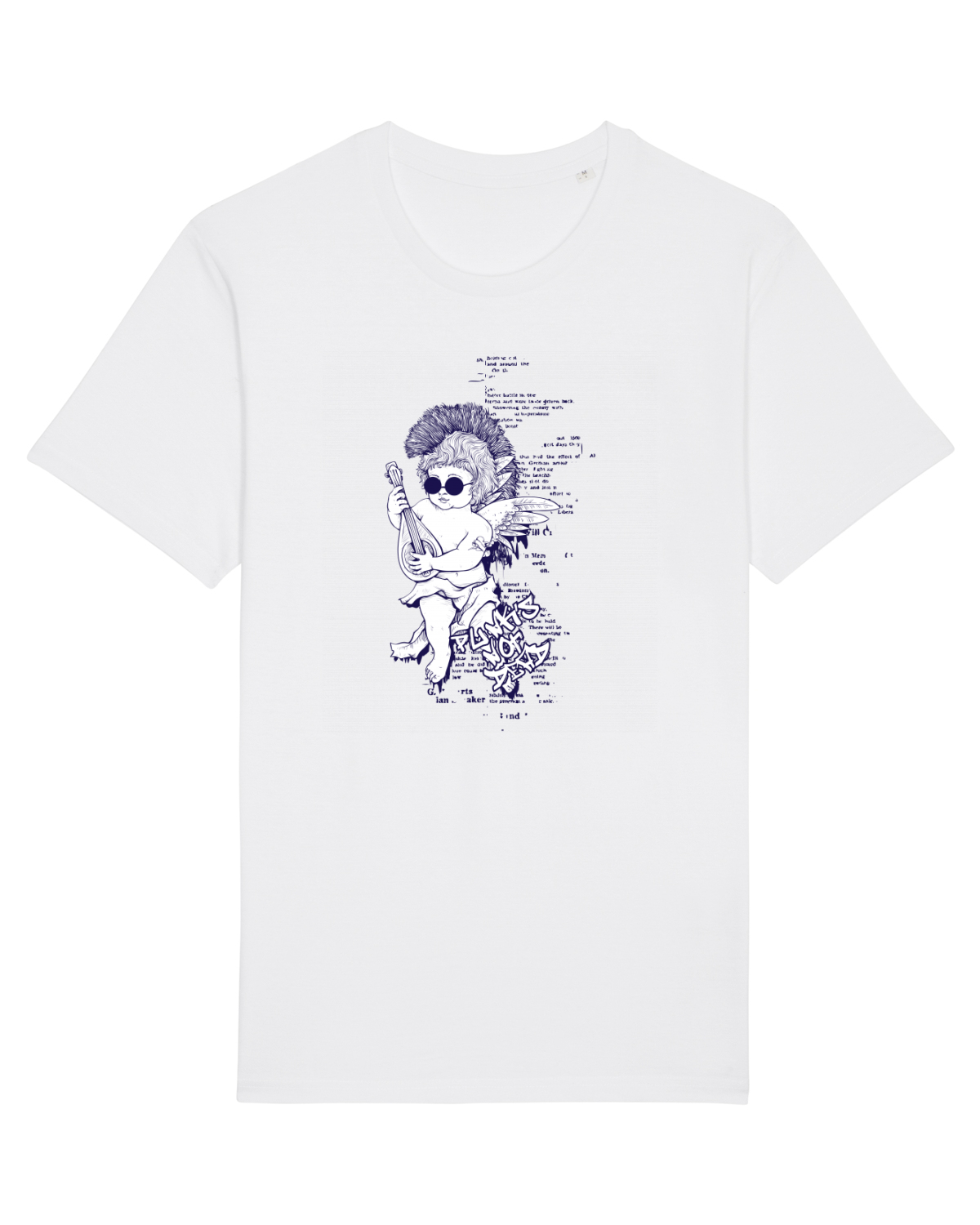 Tricou mânecă scurtă Unisex Rocker White