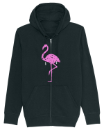 Pink Flamingo Hanorac cu fermoar Unisex Connector