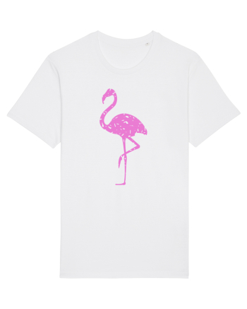 Pink Flamingo White