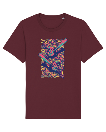Graffiti Baseball Burgundy