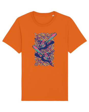 Graffiti Baseball Bright Orange