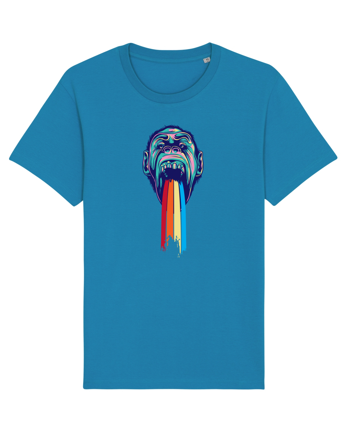 Tricou mânecă scurtă Unisex Rocker Azur