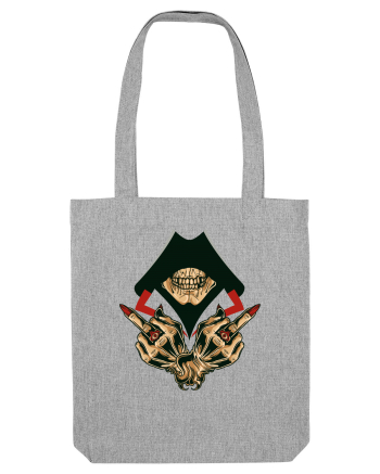 Illuminati Skull Heather Grey