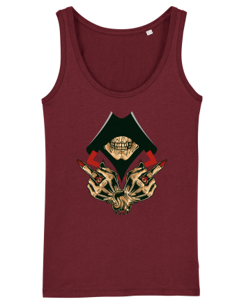 Illuminati Skull Burgundy