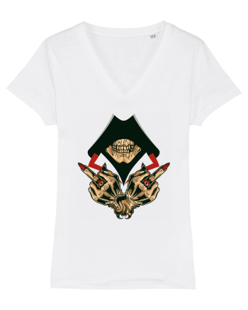 Illuminati Skull White